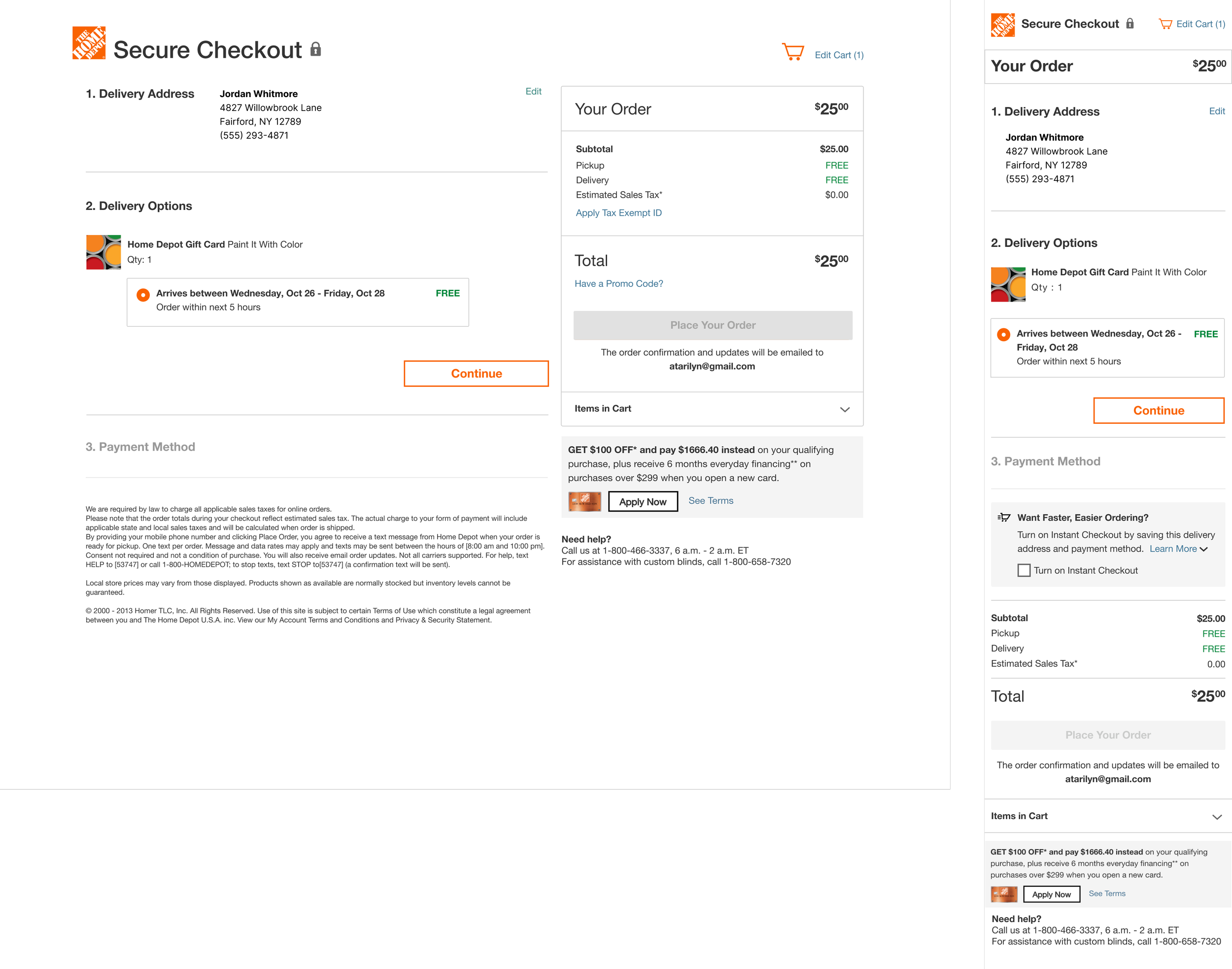 Checkout integration