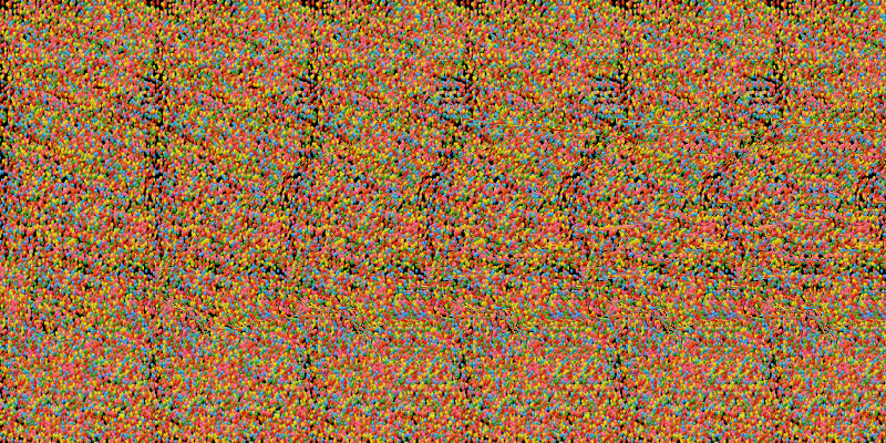 A stereogram pattern revealing a hidden image
