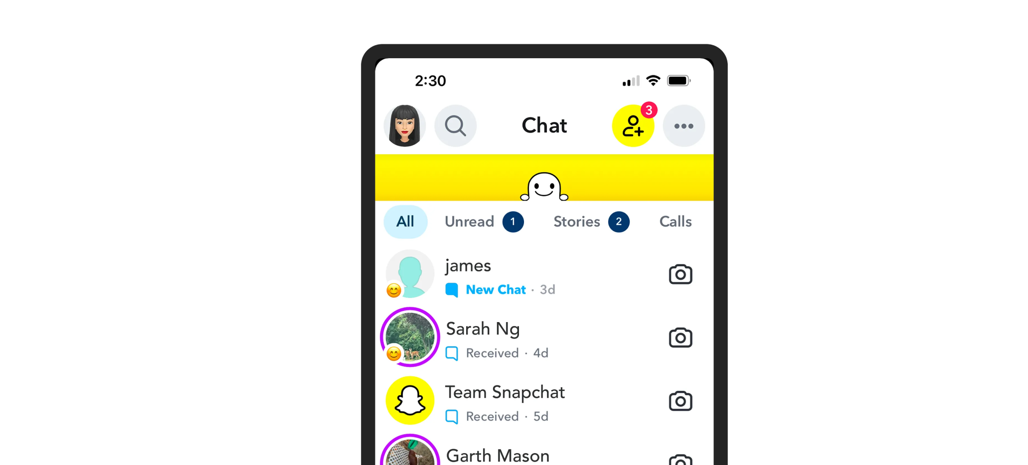 A mobile phone screen showing a playful app interaction