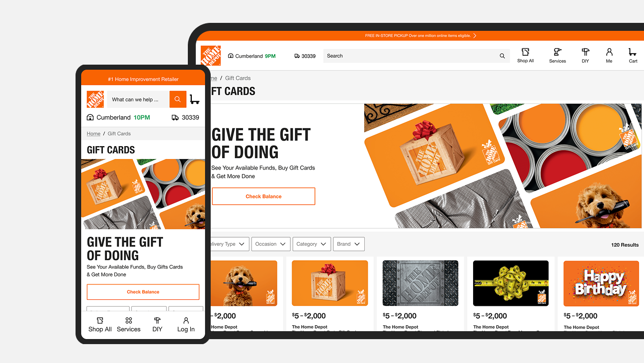 The Home Depot Gift Cards