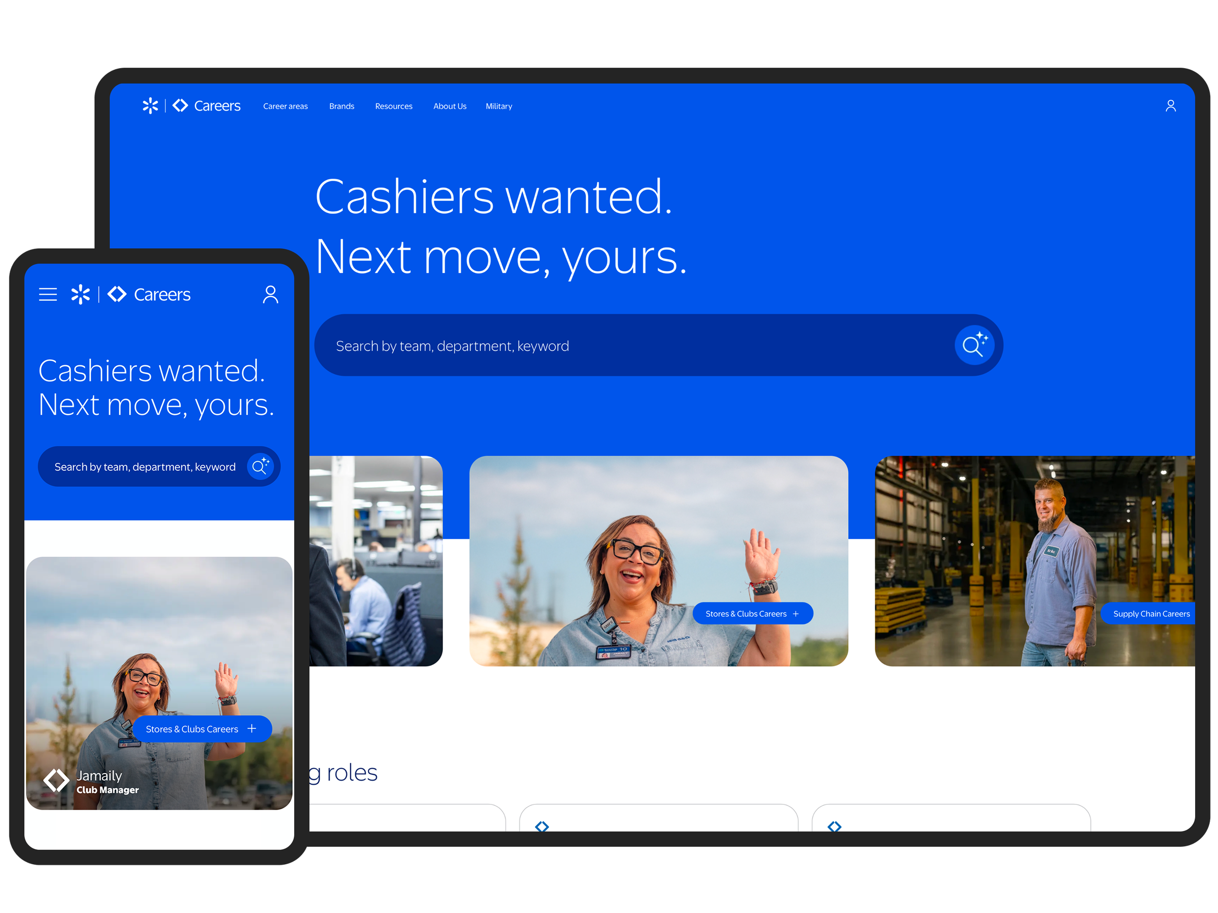 Walmart Careers live site